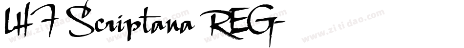 LHF Scriptana REG字体转换